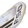 adidas F50 Elite Laceless FG Firm Ground Soccer Cleats-Cloud White / Core Black / Gold Metallic