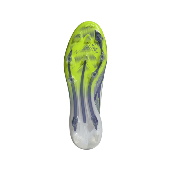 adidas F50 Elite Laceless FG Firm Ground Soccer Cleats- Purple Rush / Cloud White / Lucid Lemon