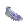 adidas Women’s F50 Sparkfusion Elite Mid FG Firm Ground/Artificial Grass - Violet Tone/ Lucid Lemon/Purple Rush