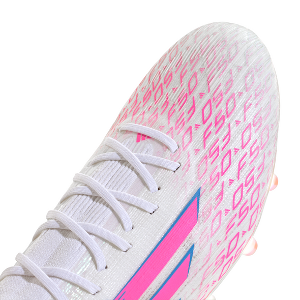 adidas Women’s F50 Sparkfusion Elite Mid FG Firm Ground/Artificial Grass - Cloud White / Lucid Pink / Cloud White