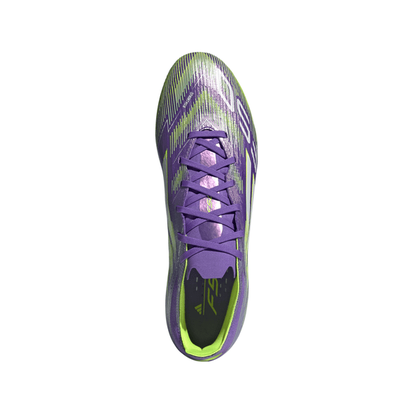 adidas F50 Pro FG Firm Ground Soccer Cleat- Purple Rush / Cloud White / Lucid Lemon