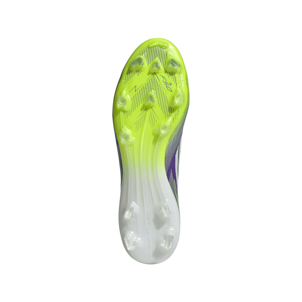 adidas F50 Pro FG Firm Ground Soccer Cleat- Purple Rush / Cloud White / Lucid Lemon