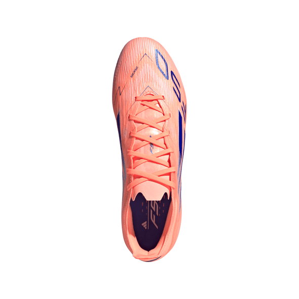 adidas F50 Pro FG Firm Ground Soccer Cleats- Beam Orange / Lucid Blue / Cloud White