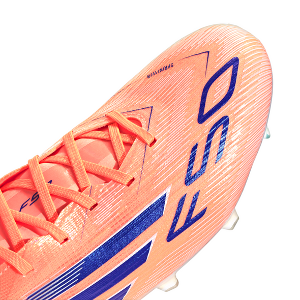 adidas F50 Pro FG Firm Ground Soccer Cleats- Beam Orange / Lucid Blue / Cloud White