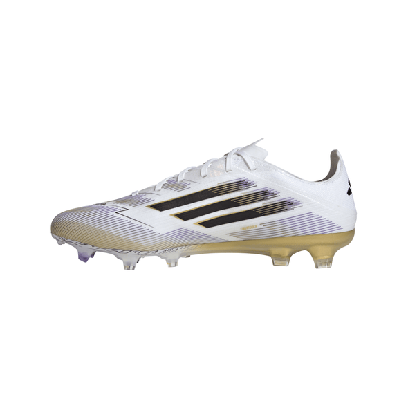 adidas F50 Pro FG Firm Ground Soccer Cleats- Cloud White /Core Black /Gold Metallic