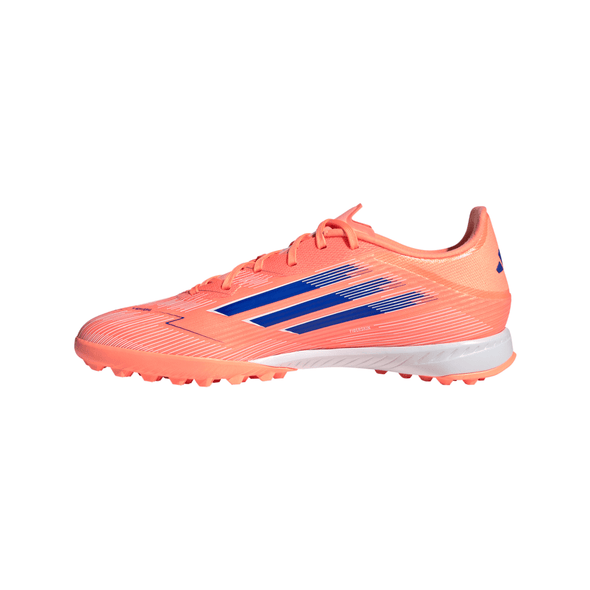 adidas F50 League TF Turf Soccer Cleats - Beam Orange / Lucid Blue / Cloud White
