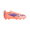 adidas F50 League Laceless Junior FG Firm Ground Soccer Cleats- Beam Orange / Lucid Blue / Cloud White