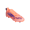 adidas F50 League Laceless Junior FG Firm Ground Soccer Cleats- Beam Orange / Lucid Blue / Cloud White