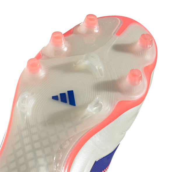 adidas Copa Pure 3 Elite FG Firm Ground Soccer Cleats- Off White / Lucid Blue / Signal Coral