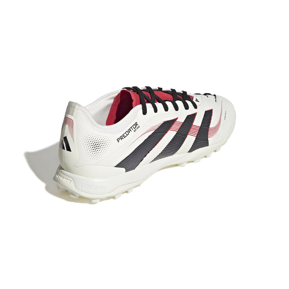 adidas Predator Pro TF Turf Soccer Cleats -Off White/Core Black/ Pure Ruby