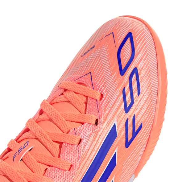 adidas F50 League Junior TF Turf Soccer Cleats- Beam Orange / Lucid Blue / Cloud White