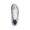 adidas F50 League Junior TF Turf Soccer Cleats-Cloud White/Core Black/Gold Metallic