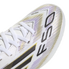 adidas F50 League Junior TF Turf Soccer Cleats-Cloud White/Core Black/Gold Metallic