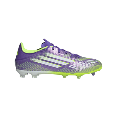 adidas F50 League FG Firm Ground Soccer Cleats- Purple Rush / Cloud White / Lucid Lemon