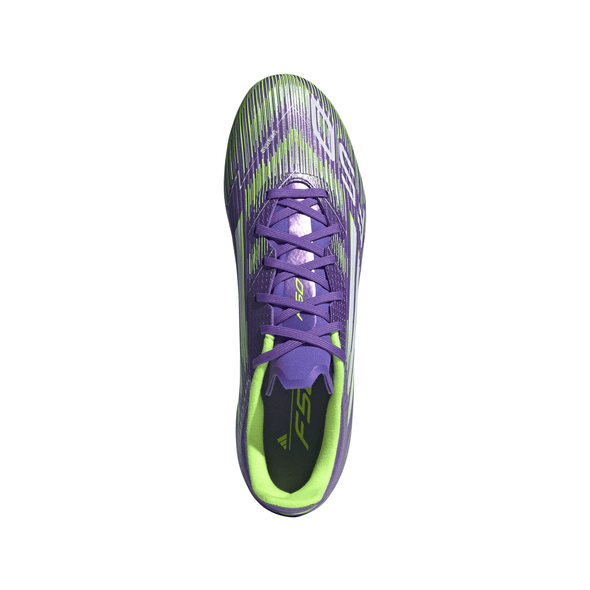 adidas F50 League FG Firm Ground Soccer Cleats- Purple Rush / Cloud White / Lucid Lemon