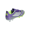 adidas F50 League FG Firm Ground Soccer Cleats- Purple Rush / Cloud White / Lucid Lemon