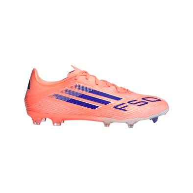 adidas F50 League FG Firm Ground Soccer Cleats- Beam Orange / Lucid Blue / Cloud White