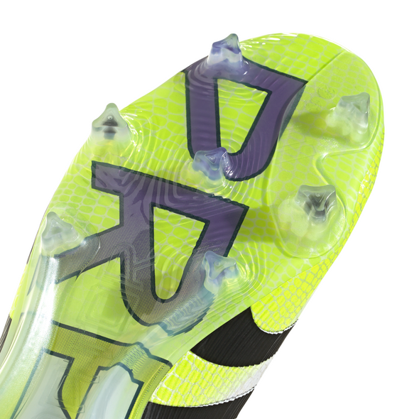 adidas Predator Elite Laceless FG Firm Ground Soccer Cleat - Cloud White / Core Black / Lucid Lemon