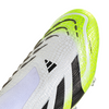 adidas Predator Elite Laceless FG Firm Ground Soccer Cleat - Cloud White / Core Black / Lucid Lemon
