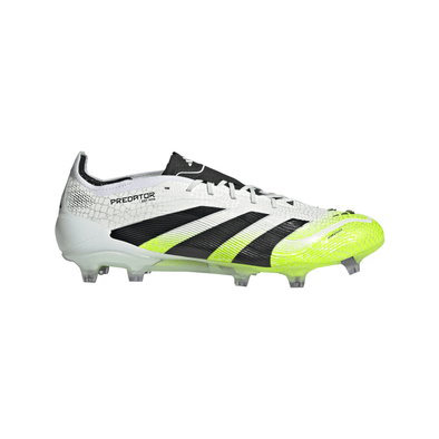 adidas Predator Elite FG Firm Ground Soccer Cleat- Cloud White / Core Black / Lucid Lemon