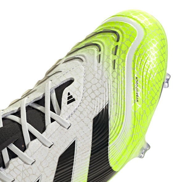 adidas Predator Elite FG Firm Ground Soccer Cleat- Cloud White / Core Black / Lucid Lemon