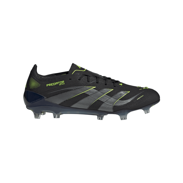 adidas Predator Elite FG Firm Ground Soccer Cleat- Core Black / Carbon / Lucid Lemon