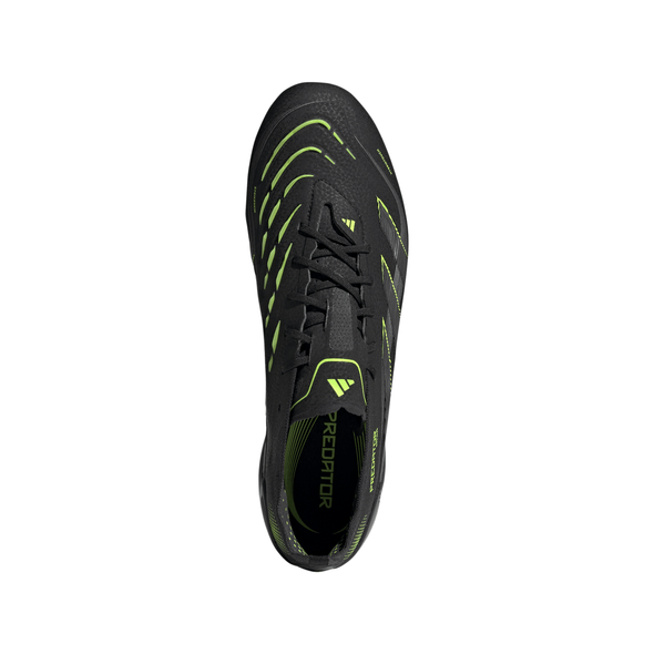 adidas Predator Elite FG Firm Ground Soccer Cleat- Core Black / Carbon / Lucid Lemon