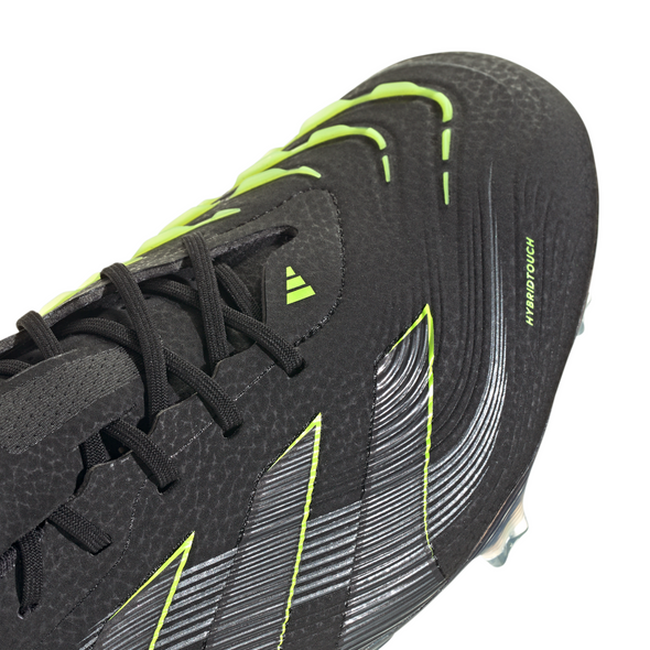 adidas Predator Elite FG Firm Ground Soccer Cleat- Core Black / Carbon / Lucid Lemon