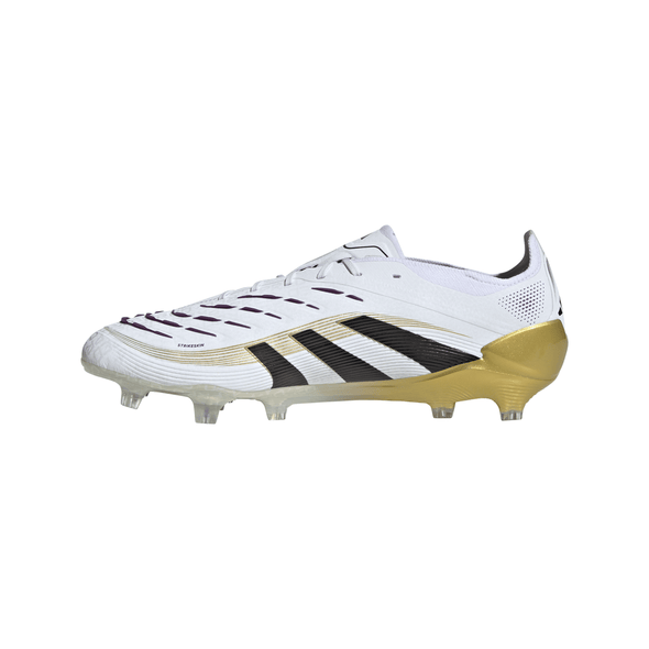 adidas Predator Elite FG Firm Ground Soccer Cleat -Cloud White / Core Black / Gold Metallic
