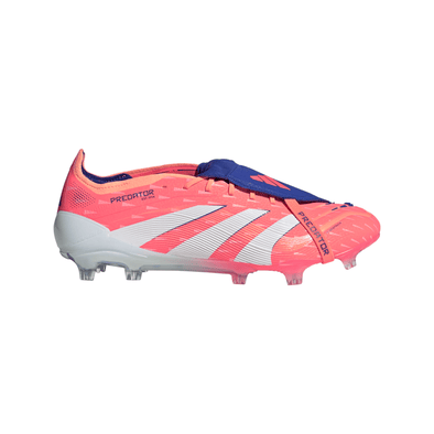 adidas Predator Elite FoldTongue FT FG Firm Ground Soccer Cleats- Signal Coral / Cloud White / Beam Orange