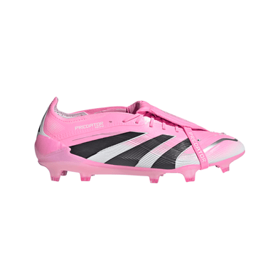 adidas Predator Elite Beckham FoldTongue FT FG Firm Ground Soccer Cleats- Beam Pink / Core Black / Cloud White