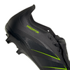 adidas Predator League FoldTongue FG Firm Ground Soccer Cleat -Core Black / Carbon / Lucid Lemon