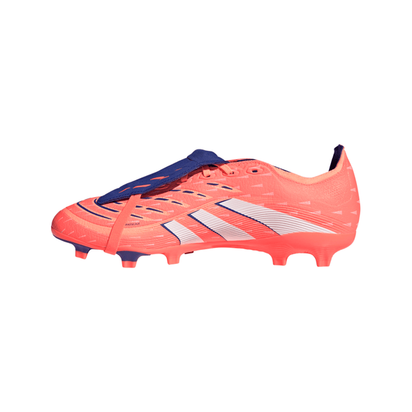 adidas Predator League FoldTongue FG Firm Ground Soccer Cleat - Signal Coral / Cloud White / Beam Orange