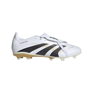 adidas Predator League FT FG Firm Ground Soccer Cleat -Cloud White / Core Black / Gold Metallic
