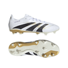 adidas Predator League FG Firm Ground Soccer Cleat -Cloud White / Core Black / Gold Metallic