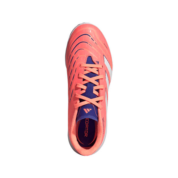 adidas Predator League TF Junior Turf Soccer Cleat - Signal Coral / Cloud White / Beam Orange