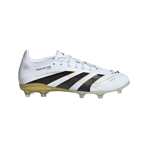 adidas Predator Elite FG Junior Firm Ground Soccer Cleat - 	Cloud White / Core Black / Gold Metallic