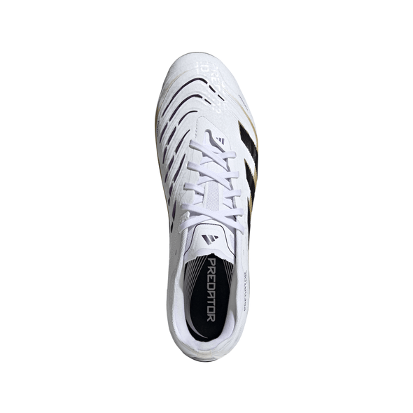adidas Predator Pro FG Firm Ground Soccer Cleat - Cloud White / Core Black / Gold Metallic