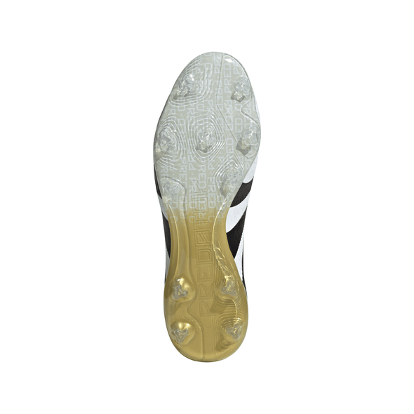 adidas Predator Pro FG Firm Ground Soccer Cleat - Cloud White / Core Black / Gold Metallic