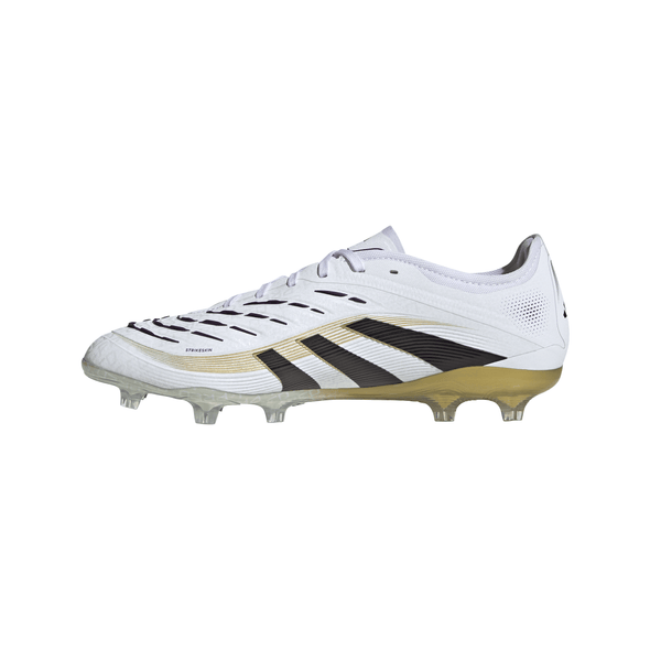 adidas Predator Pro FG Firm Ground Soccer Cleat - Cloud White / Core Black / Gold Metallic