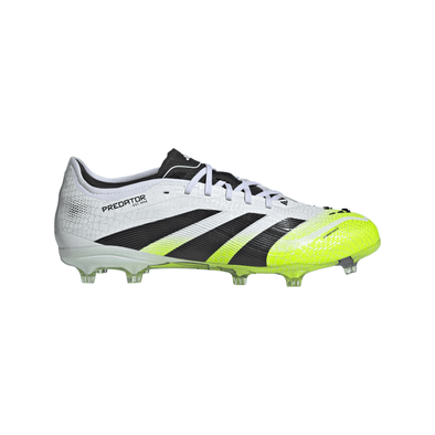 adidas Predator Pro FG Firm Ground Soccer Cleat - Cloud White / Core Black / Lucid Lemon