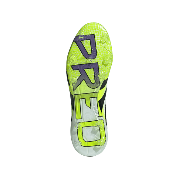 adidas Predator Pro FG Firm Ground Soccer Cleat - Cloud White / Core Black / Lucid Lemon
