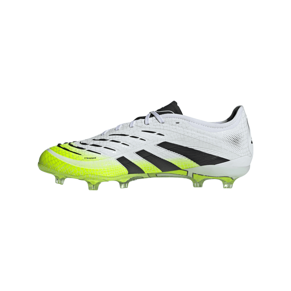 adidas Predator Pro FG Firm Ground Soccer Cleat - Cloud White / Core Black / Lucid Lemon