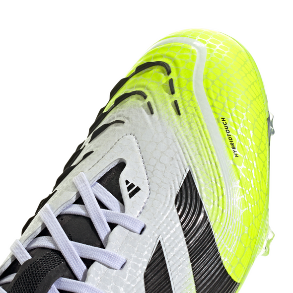 adidas Predator Pro FG Firm Ground Soccer Cleat - Cloud White / Core Black / Lucid Lemon