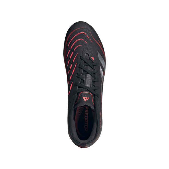 adidas Predator Pro TF Turf Soccer Cleat - Core Black / Grey Four / Lucid Red