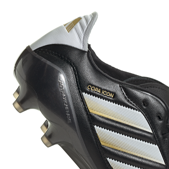 adidas Copa Icon II FG Firm Ground Soccer Cleats -  Core Black/ White/Gold Metallic