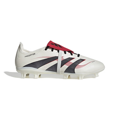 adidas Predator League FT FG Firm Ground Soccer Cleat - Off White/ Core Black/ Pure Ruby