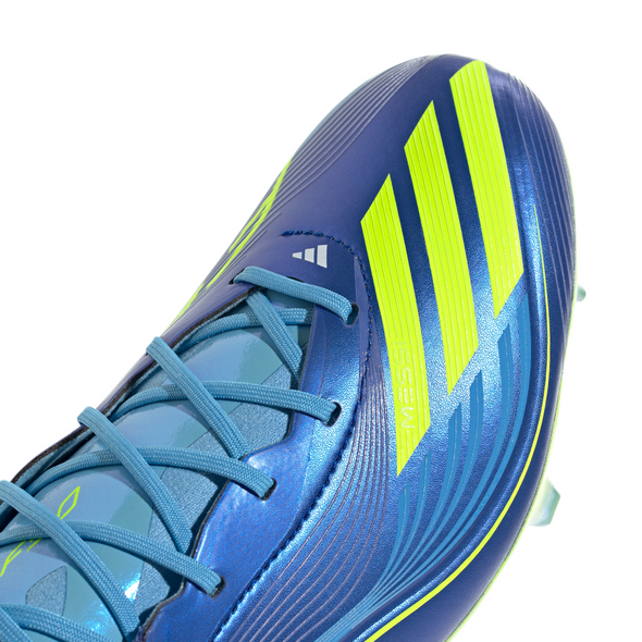 adidas F50 Elite Messi FG Firm Ground Soccer Cleats- Team Royal Blue/Solar Yellow/Semi Blue Burst