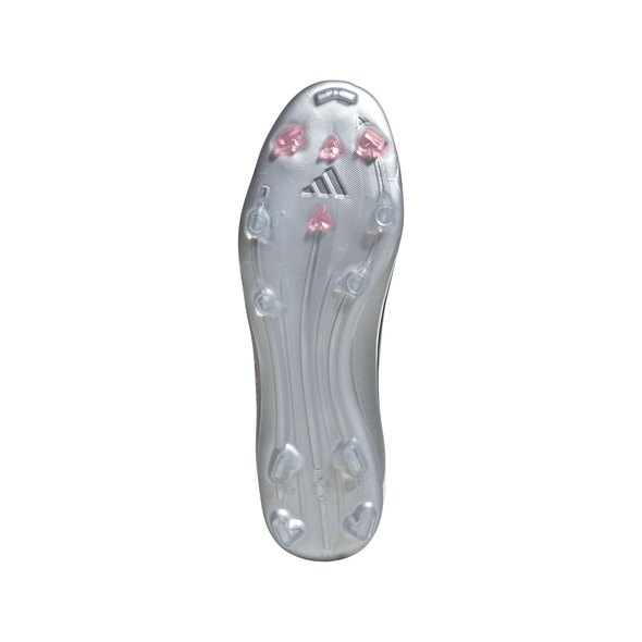 adidas Messi  F50 League FG Firm Ground Soccer Cleats-Cloud White / Lucid Red / Silver Metallic