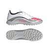adidas F50 League Messi TF Turf Soccer Cleats-Cloud White / Lucid Red / Silver Metallic